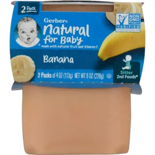 Gerber Natural For Baby Sitter Food, Banana