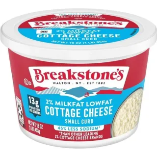 Breakstone's Small Curd 2 Milkfat Lowfat Reduced Sodium Cottage Cheese 16 oz