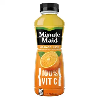 Minute Maid 100% Orange Juice Drink Bottle with Vitamin C (12 fl oz)