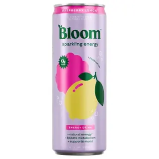 Bloom Nutrition Raspberry Lemon Sparkling Energy Drink Can (12 fl oz)