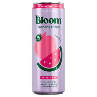 Bloom Zero Sugar Nutrition Sparkling Strawberry Watermelon Flavor Energy Drink Can (12 fl oz)