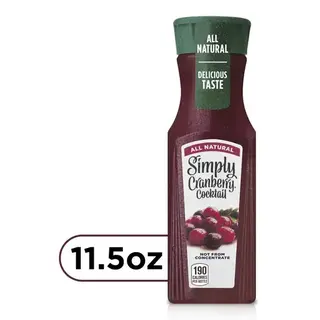 Simply Cranberry Cocktail Fruit Juice Bottle (11.5 fl oz)