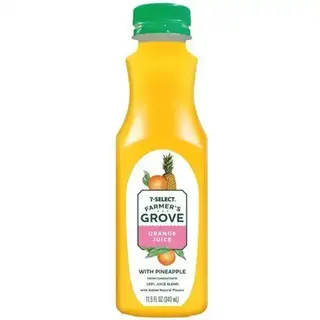 7-Select Farmers Grove Orange Juice with Pineapple Bottle (11.5 fl oz)
