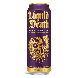 Liquid Death Low Sugar Doctor Death Soda-Flavored Sparkling Water (19.2 fl oz)
