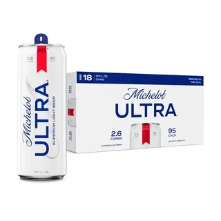 Michelob ULTRA Superior Light American Lager Beer, 18 pack 12 fl oz Aluminum Cans 4.2% ABV