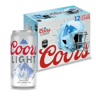 Coors Light American Beer, 12 Pack, 12 fl oz Aluminum Cans, 4.2% ABV