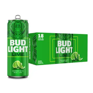 Bud Light Lime American Light Lager Beer 18 pack 12 fl oz Aluminum Cans 4.2% ABV