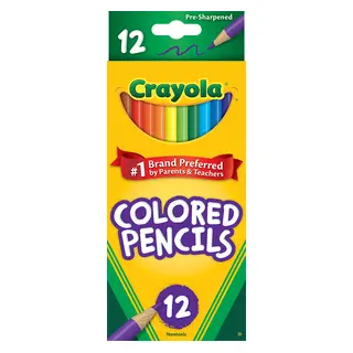 Crayola Colored Pencil Set, 12 Ct, Back to School Supplies for Kids, Classroom Supplies, Teacher Gift